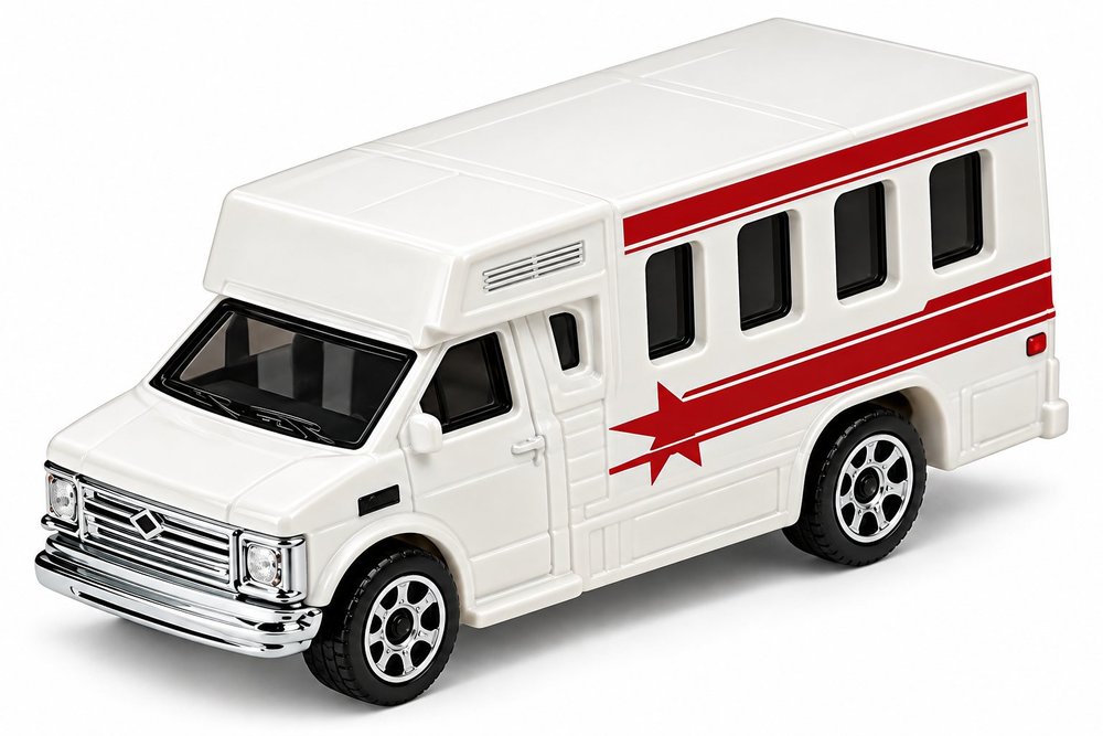 White Mobile Medical Van