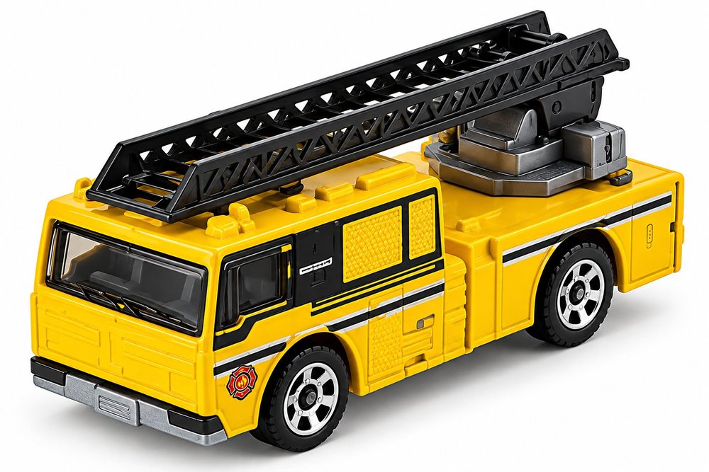 Yellow Airport Ladder Truck
