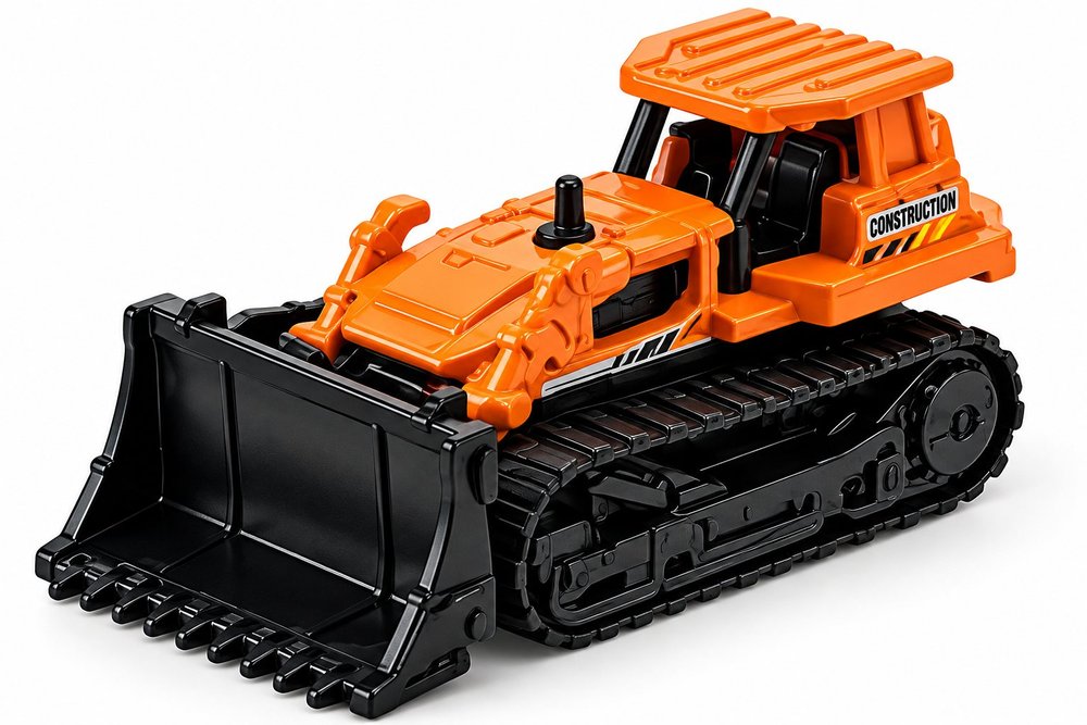 Orange Construction Bulldozer