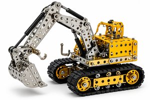 Metal Excavator Construction Kit
