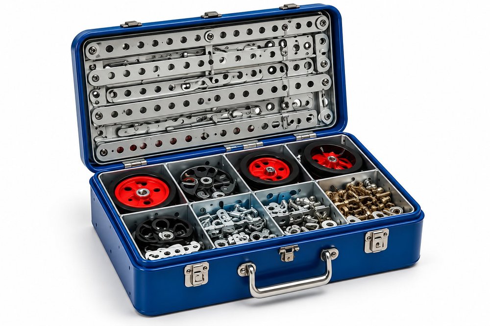 Classic Metal Builder Set – Blue Case