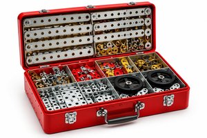 Deluxe Metal Builder Set – Red Case
