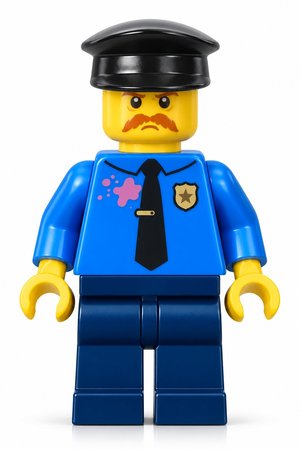 Mustached Police Officer