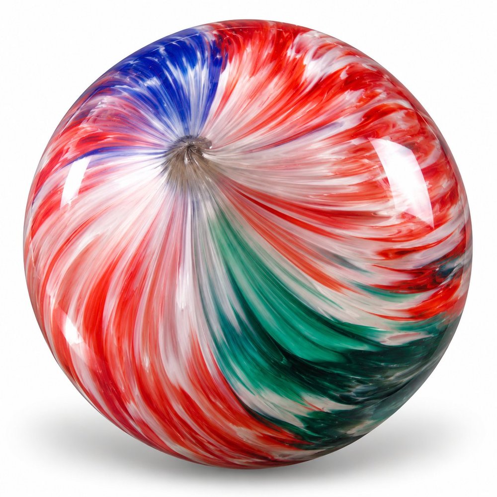 Prismatic Vortex Glass Marble