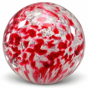 Ruby Swirled Pearl Glass Marble